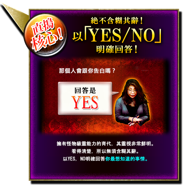 絕不含糊其辭！以「YES/NO」明確回答！