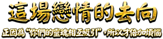 這場戀情的去向 - 正因為“你們的靈魂相互吸引”，所以才倍加煩惱